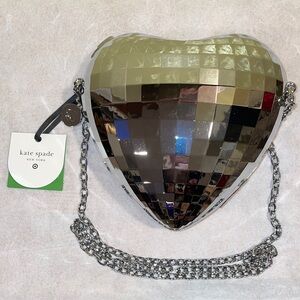 Metallic Kate Spade Heart Mosaic Bag